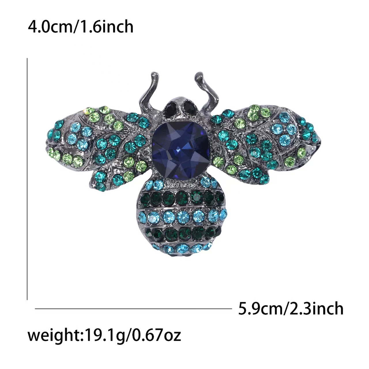 Custom Rhinestone Pin - Image 2