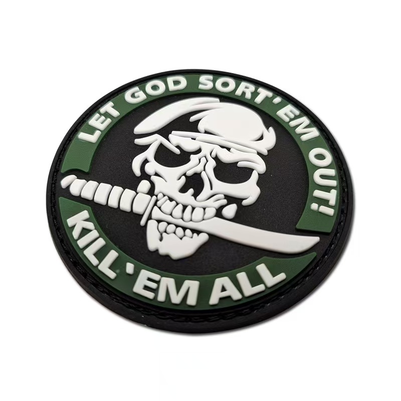 Custom Skull PVC Badge - Image 2