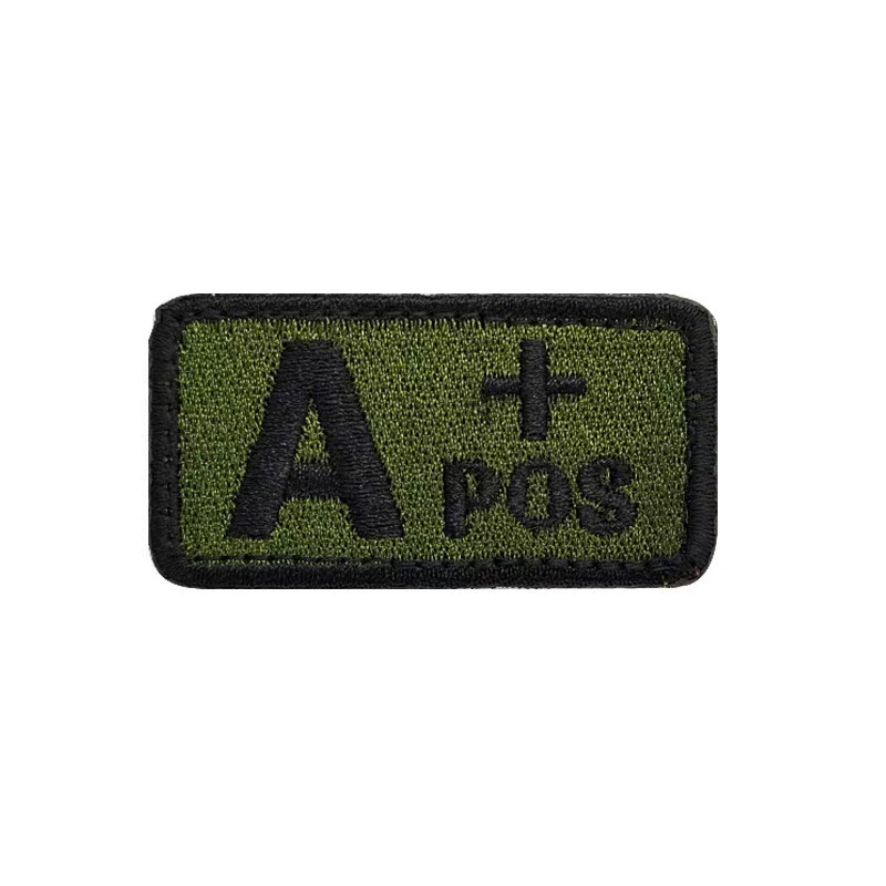 Custom Blood Type Embroidery Patches - Image 6