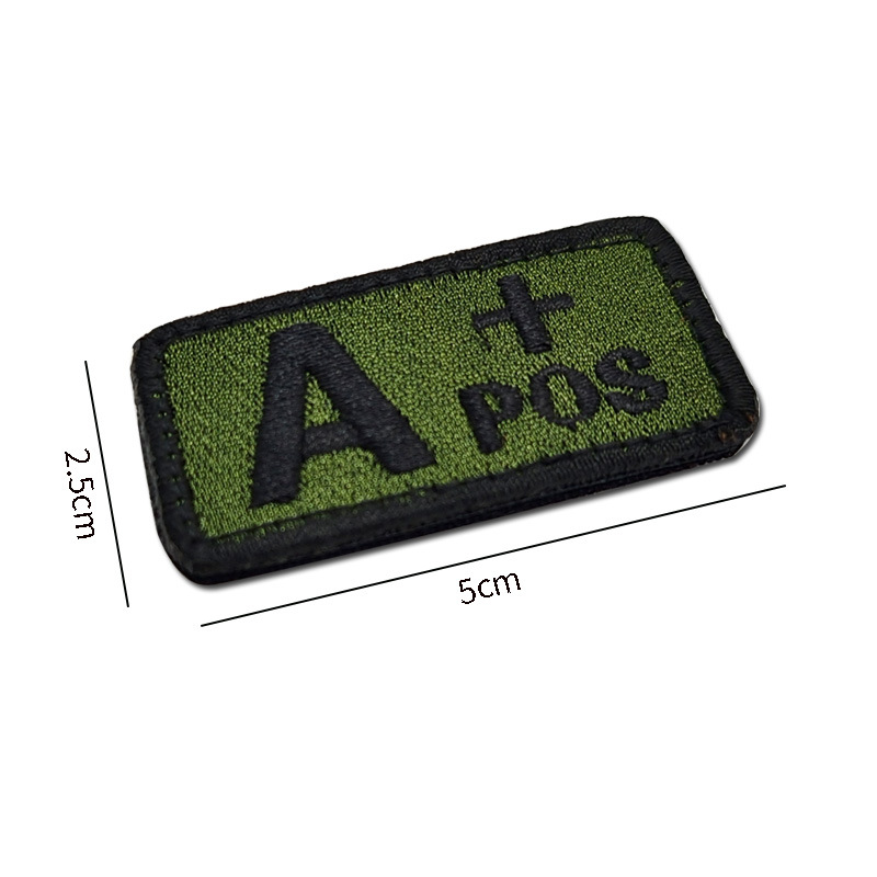 Custom Blood Type Embroidery Patches - Image 7