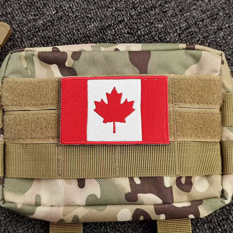 Custom Canada Flag Embroidery Patches - Image 2