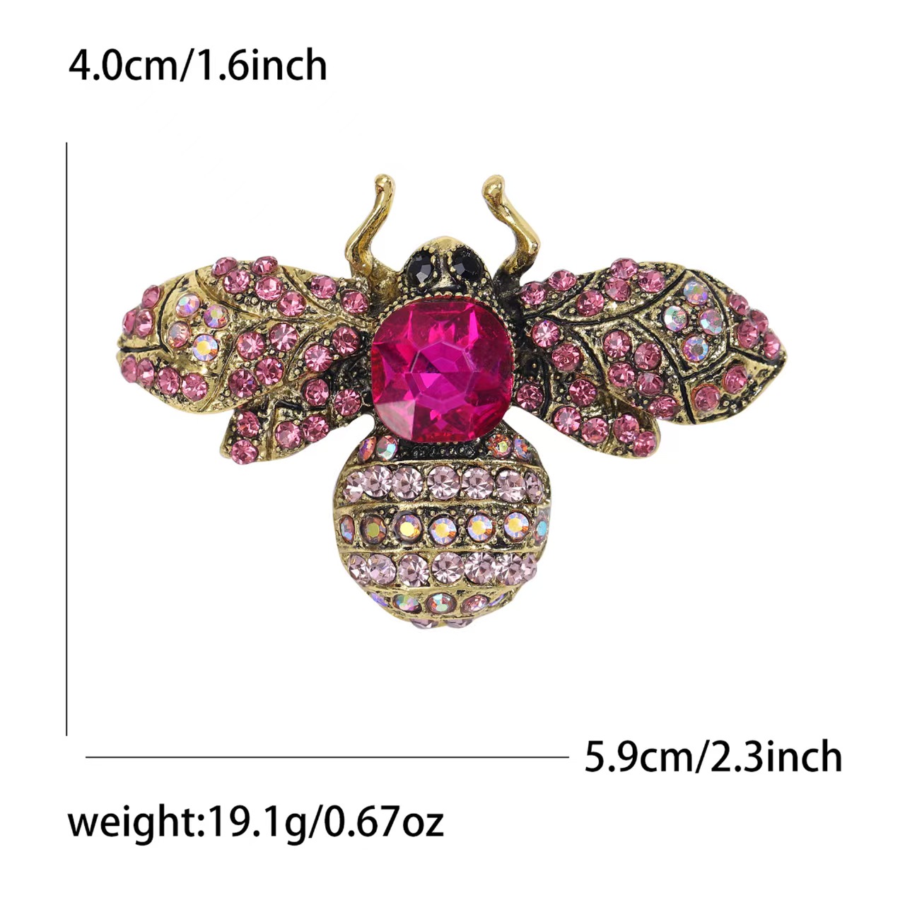 Custom Rhinestone Pin - Image 3
