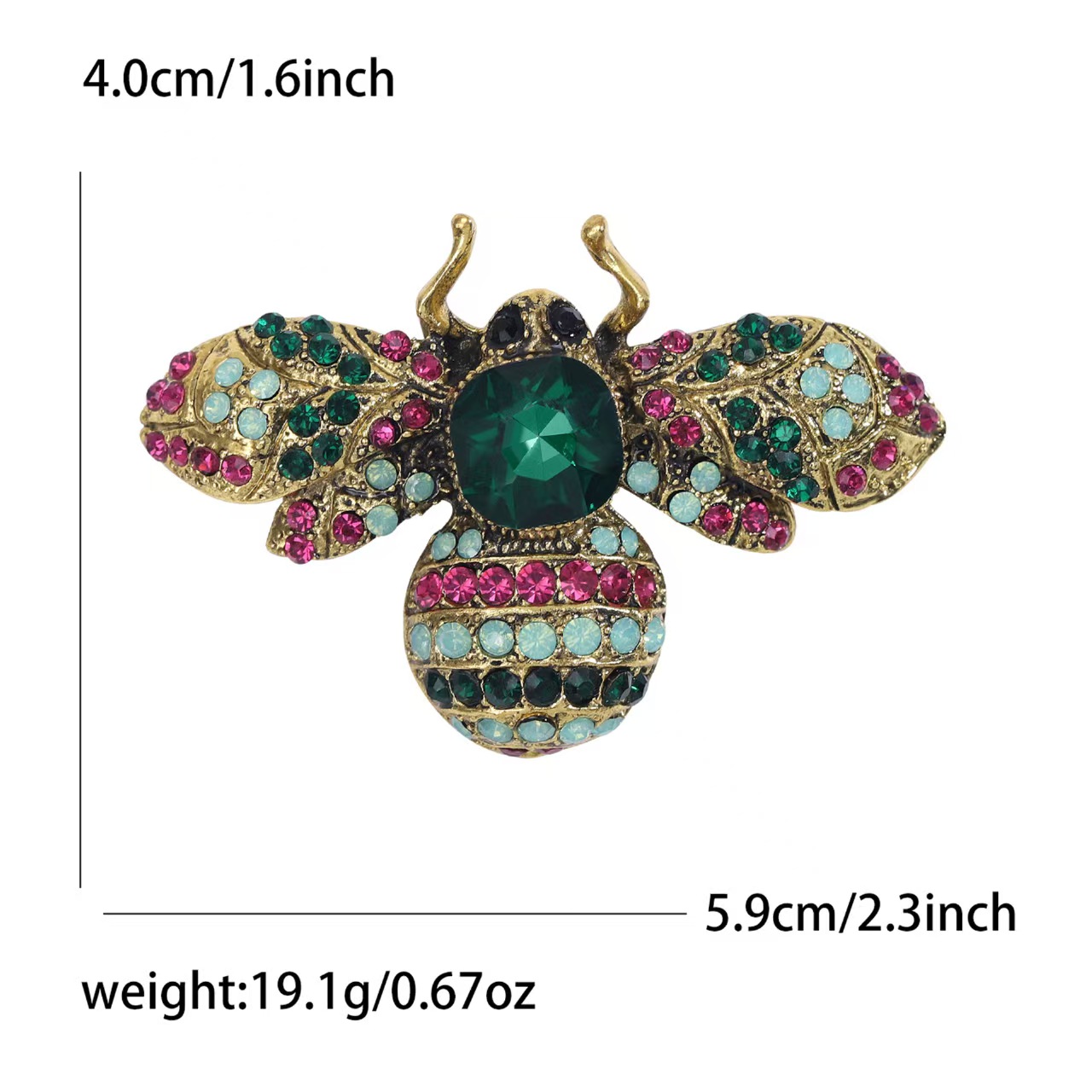 Custom Rhinestone Pin - Image 4