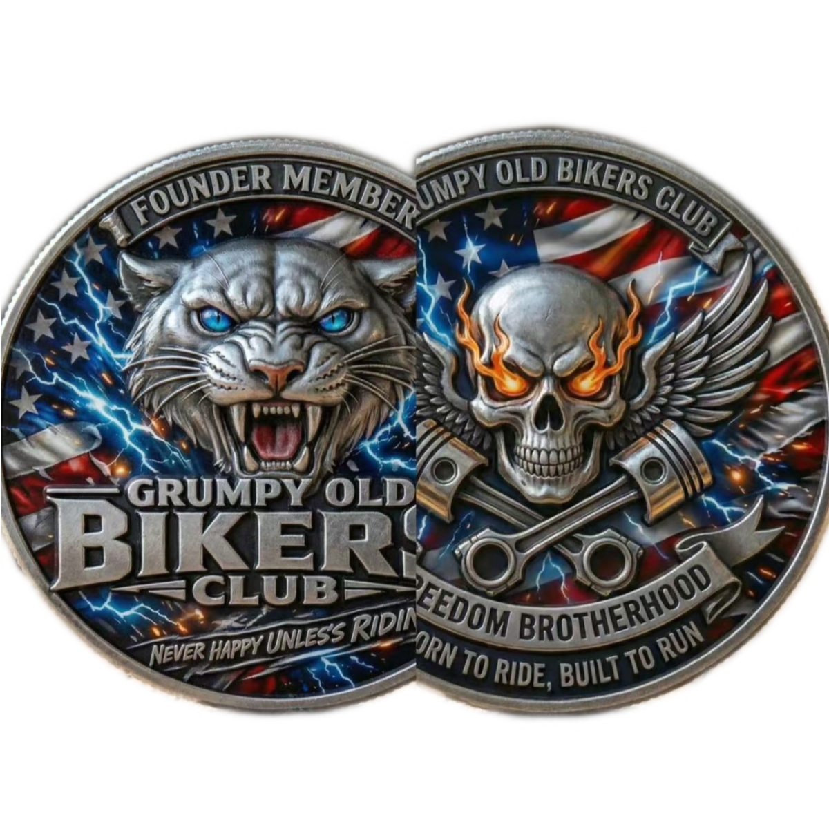 3D+UV printing Challenge coin