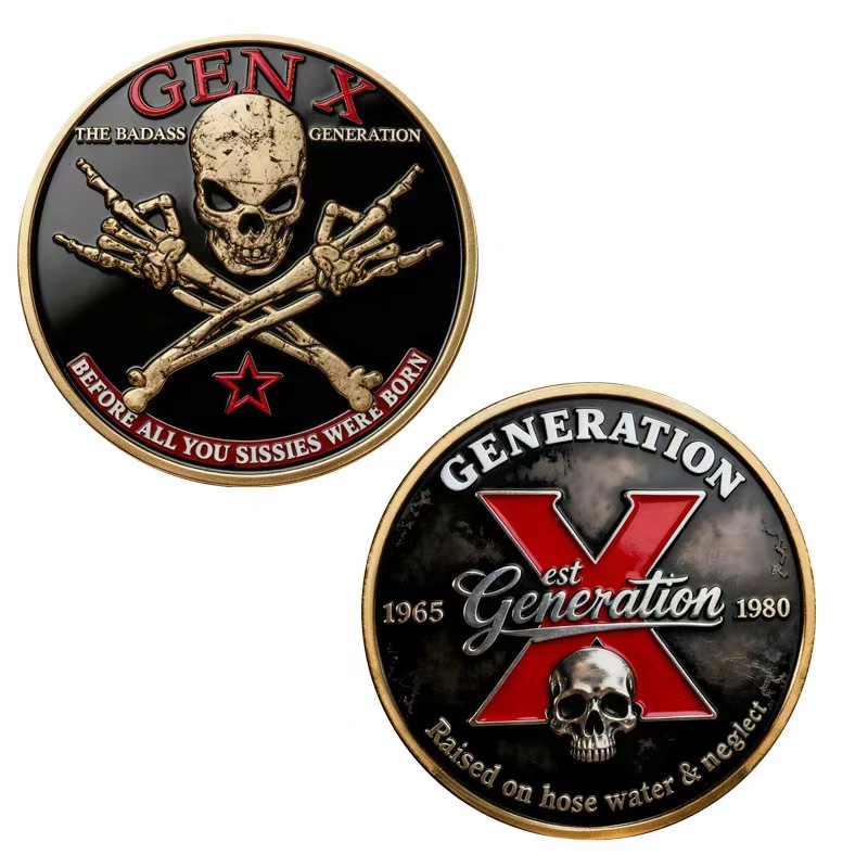 Custom Skull Challenge Coin