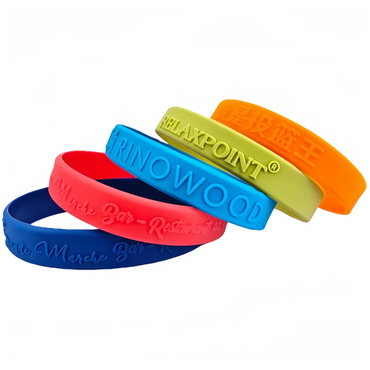 Custom Embossed Silicone Wristband - Image 2
