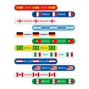 Custom Country Flag Slap Bracelets