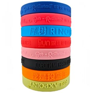 Custom Embossed Silicone Wristband