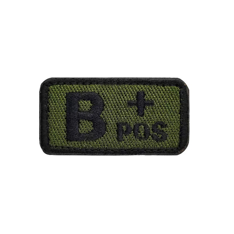 Custom Blood Type Embroidery Patches - Image 4