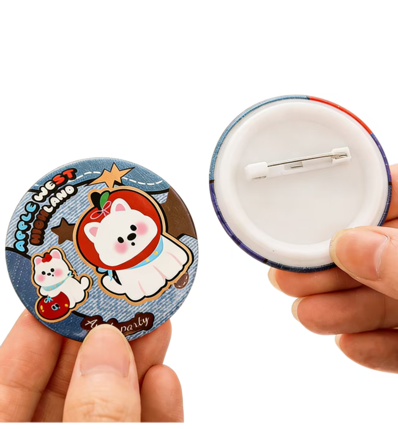 Cute Cartoon Button Badge