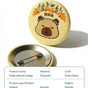 Embroidery Button Badge