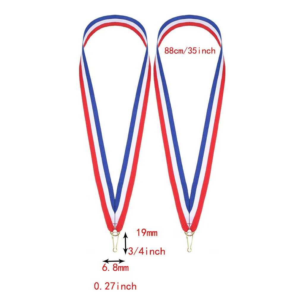 Medal Ribbon Polyester Flat Lanyard