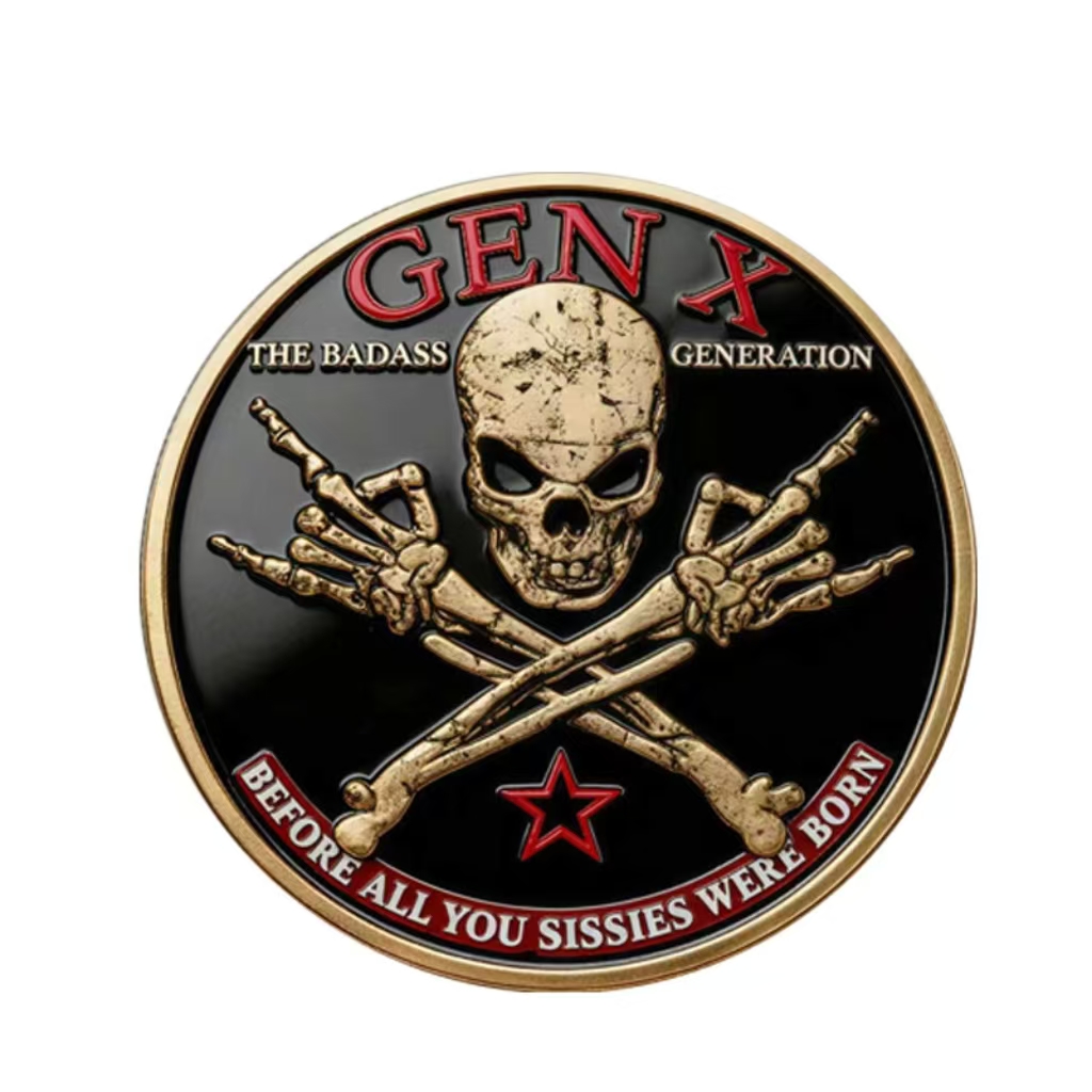 Custom Skull Challenge Coin - Image 2