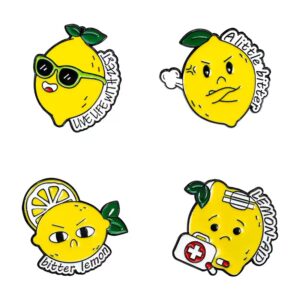 Lemon Enamel Pins
