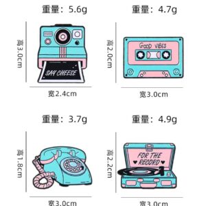 Retro Vintage Electronics Enamel Pins