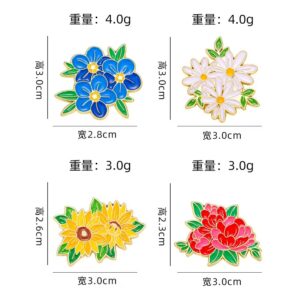 Flower Enamel Pins
